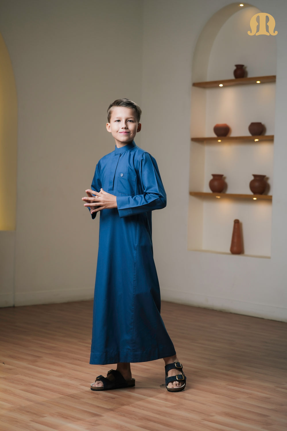 Kurvig Saudi 2.0 Blue Thobe Boys