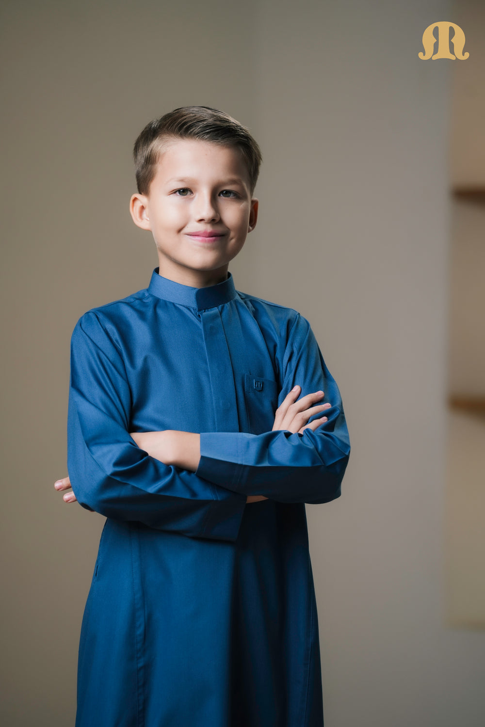 Kurvig Saudi 2.0 Blue Thobe Kids