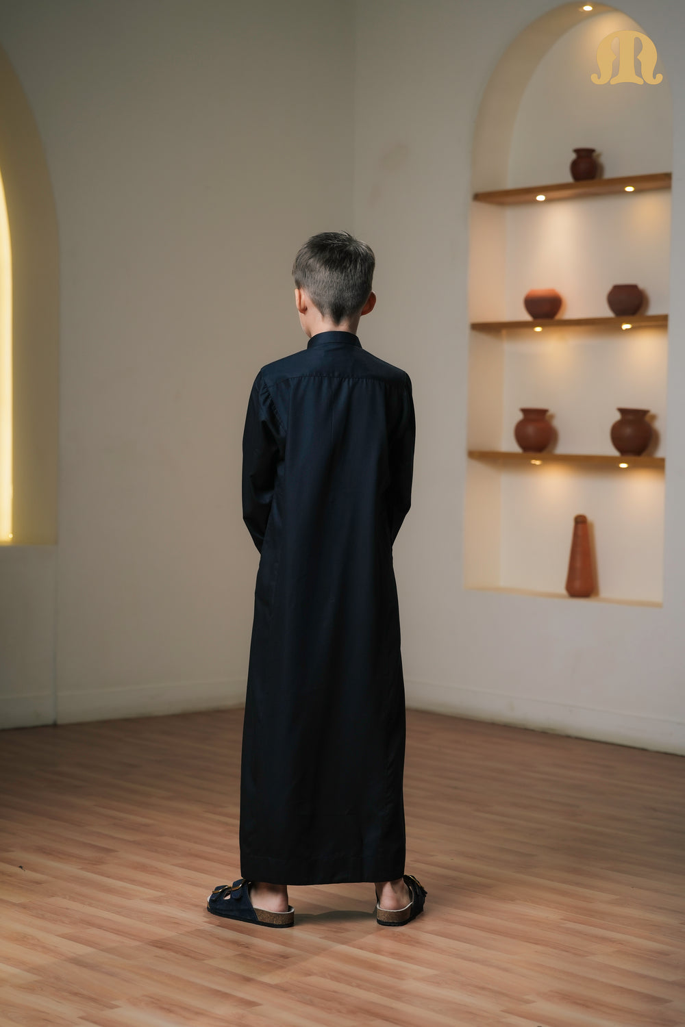Kurvig Saudi 2.0 Black Thobe Kids