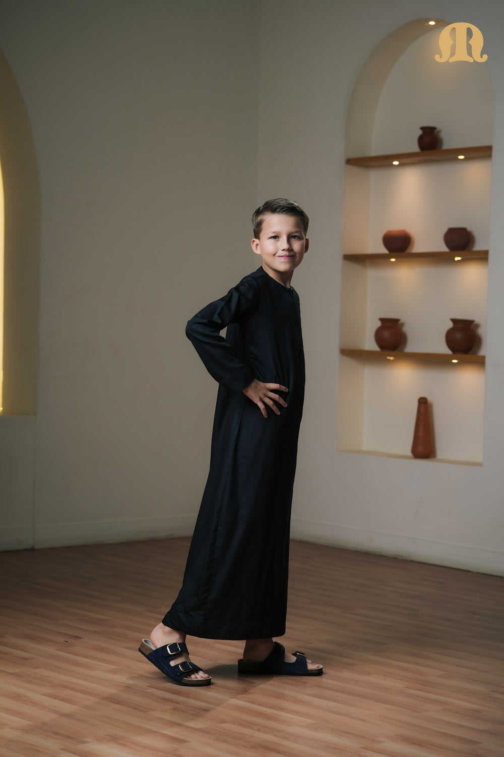 Kurvig Omani 2.0 Black Thobe Kids