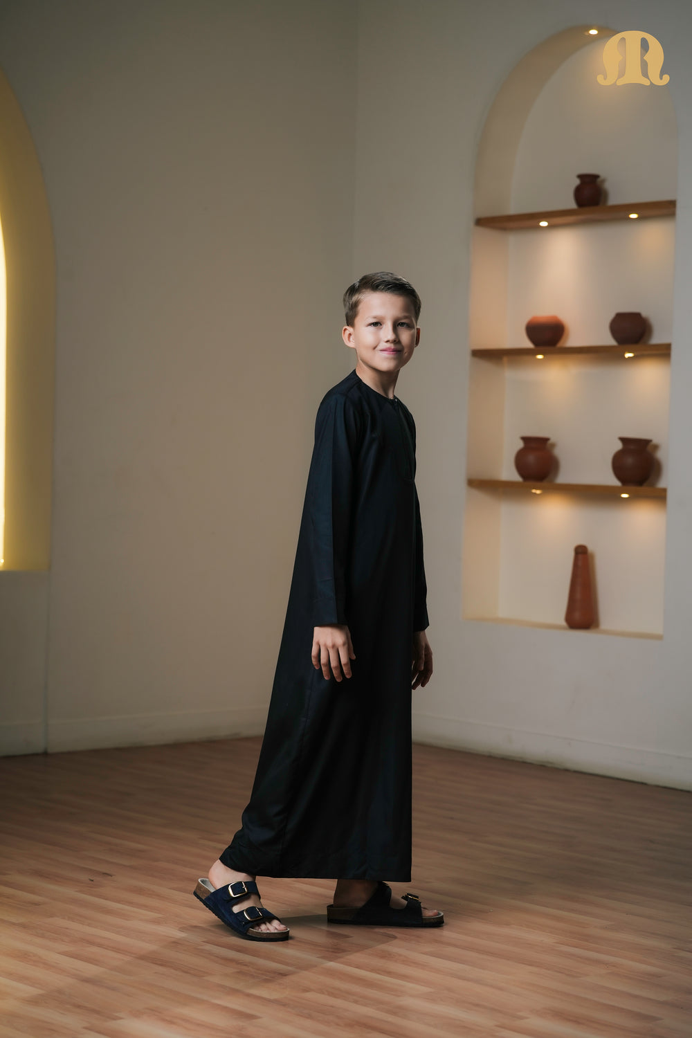 Kurvig Omani 2.0 Black Thobe Kids