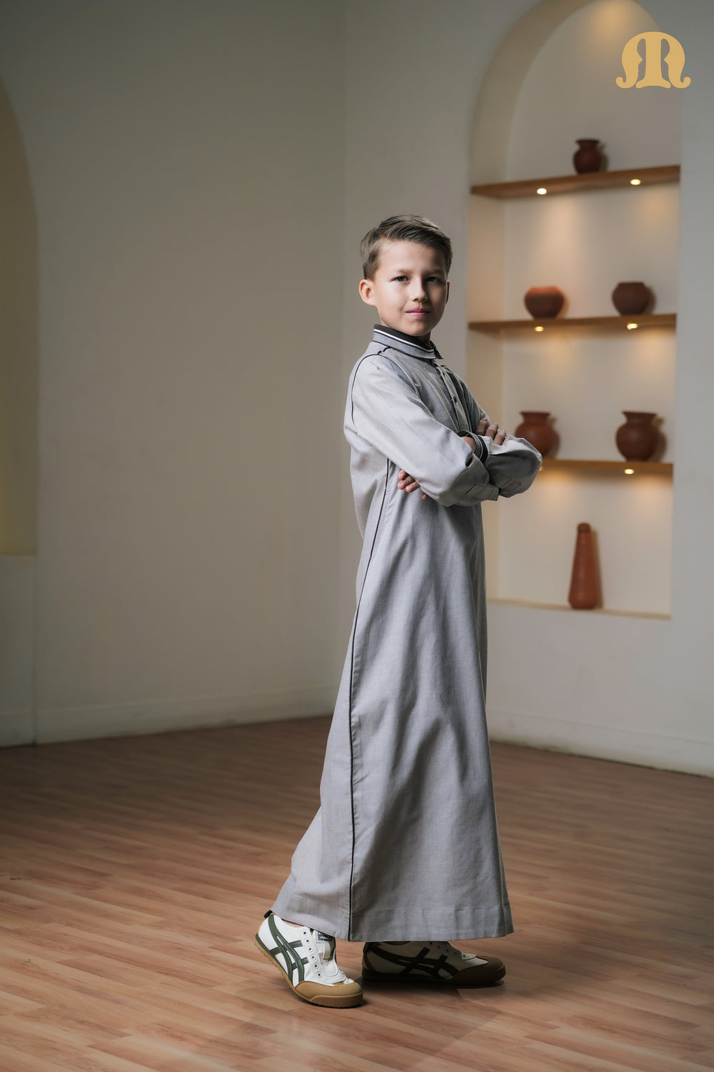 Grey Wenig Thobe Kids