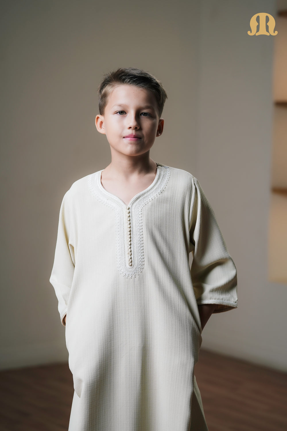 Cream Qalil Moroccan Thobe Kids