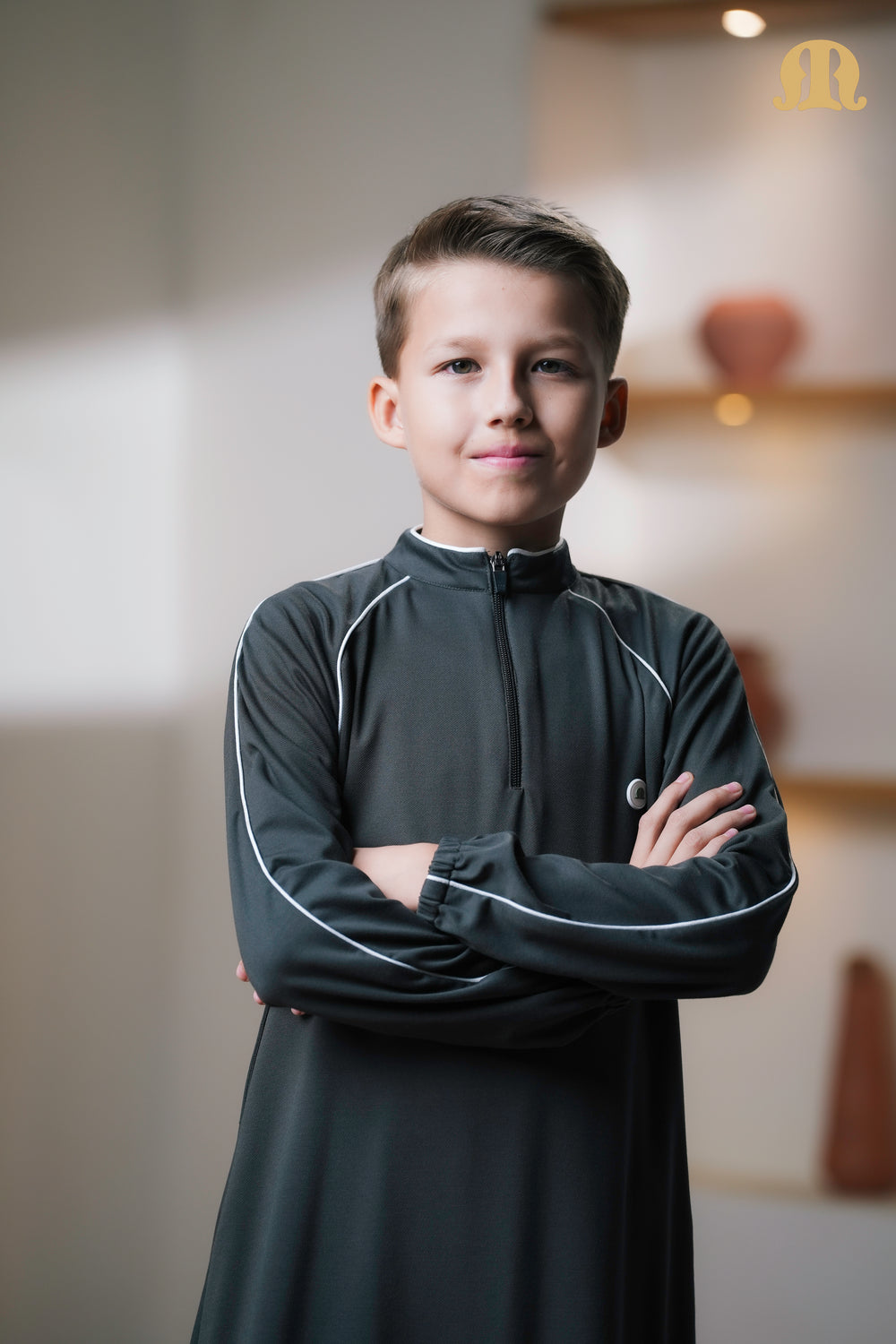 Green Gering Knitted Thobe Boys