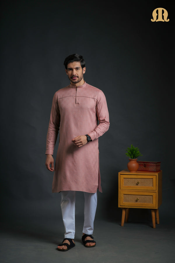 Sifir Pink Kurta Set Men