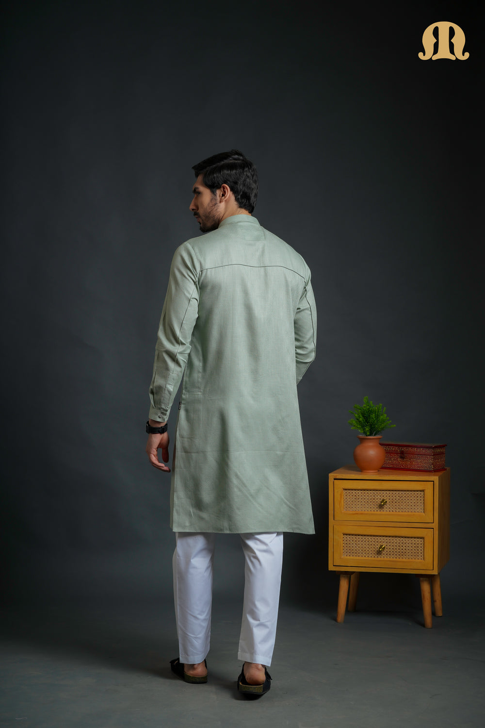 Sifir Light Green Kurta Set Men