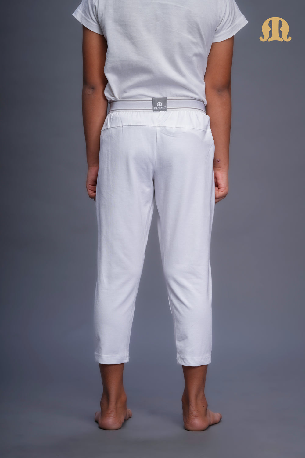 3/4 Knit Izaar White Boy