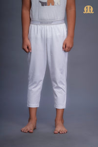 3/4 Knit Izaar White Boy