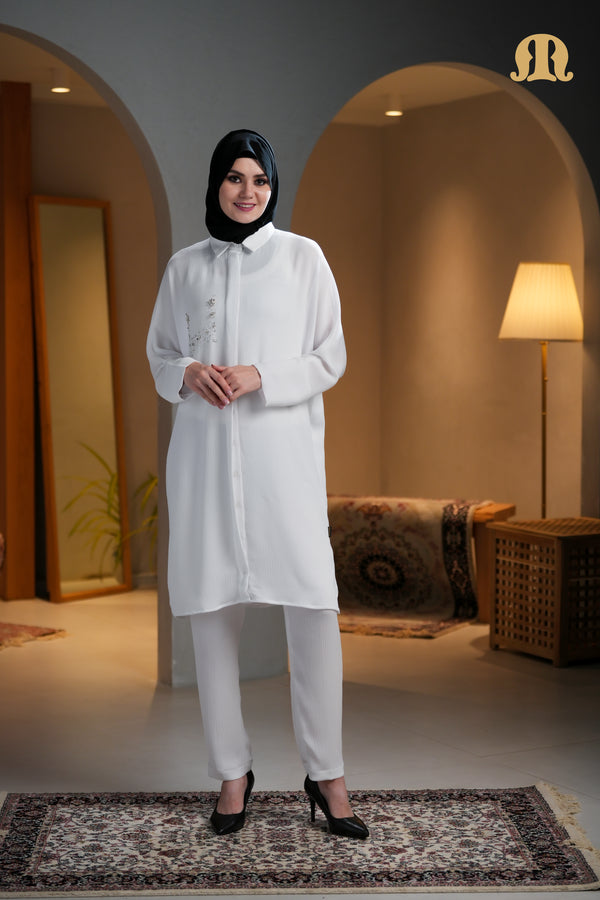 Tangier Co-ord Set White