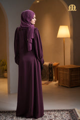 Buchra Abaya Maroon