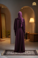 Buchra Abaya Maroon