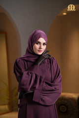 Buchra Abaya Maroon