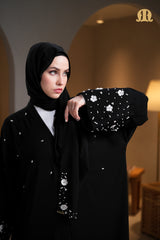 Faiza Floral Handwork Black With Shaila