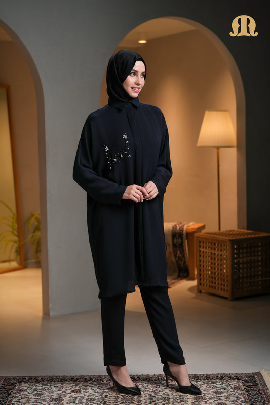 Tangier Cord Set Navy Blue