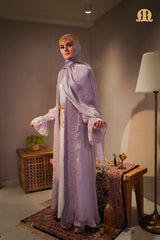 Aziza Two Piece Abaya Pink