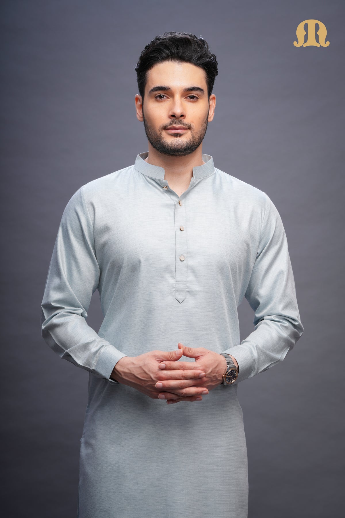 Yatay Kurta Blue Men