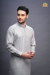 Yatay Kurta Grey Men