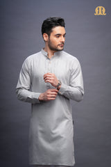 Yatay Kurta Grey Men