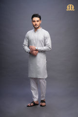 Yatay Kurta Grey Men