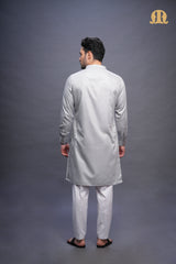 Yatay Kurta Grey Men