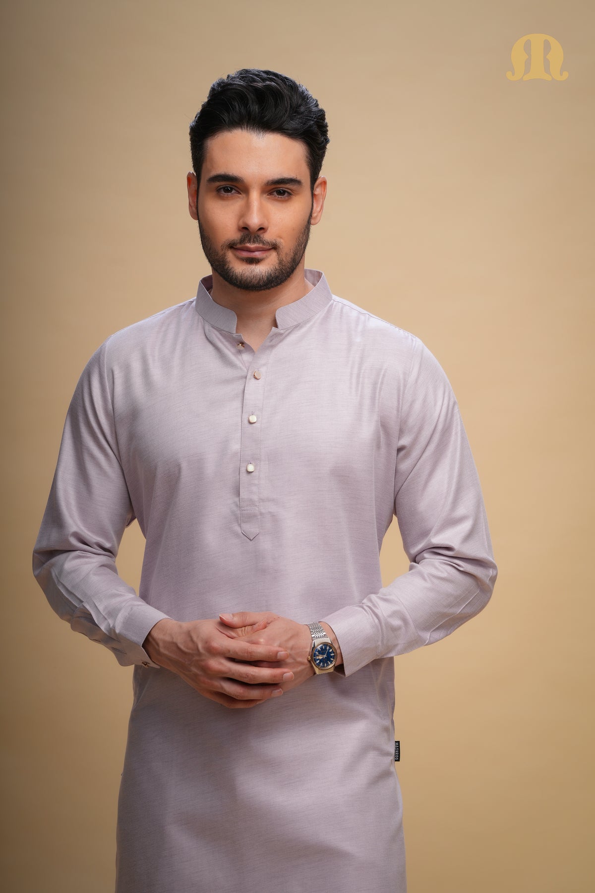 Yatay Kurta Pink Men