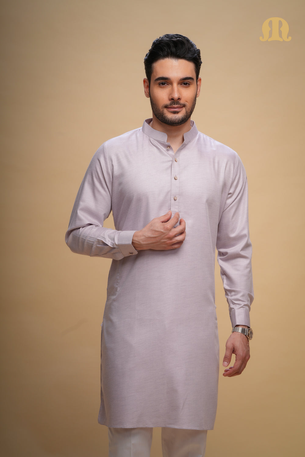 طقم ياتاي كورتا رجالي بنفسجي مقاس L