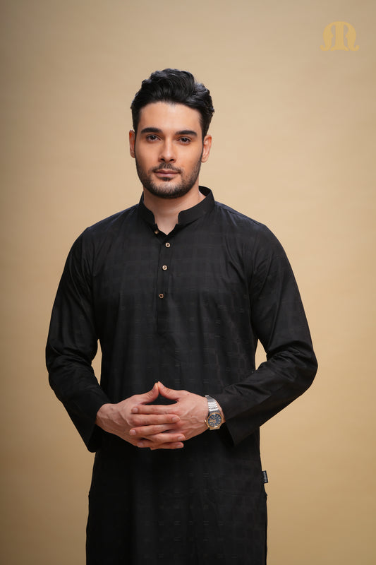 Yamuk Kurta Black Men