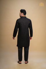 Yamuk Kurta Black Men