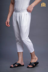 3/4 Knit Izaar White Men