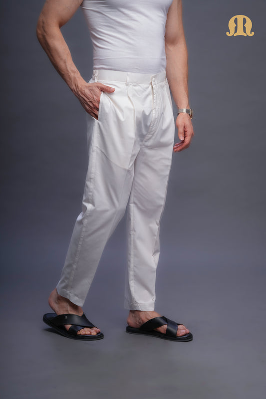 Kurta Pant Cream Men