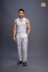 Kurta Pant Cream Men