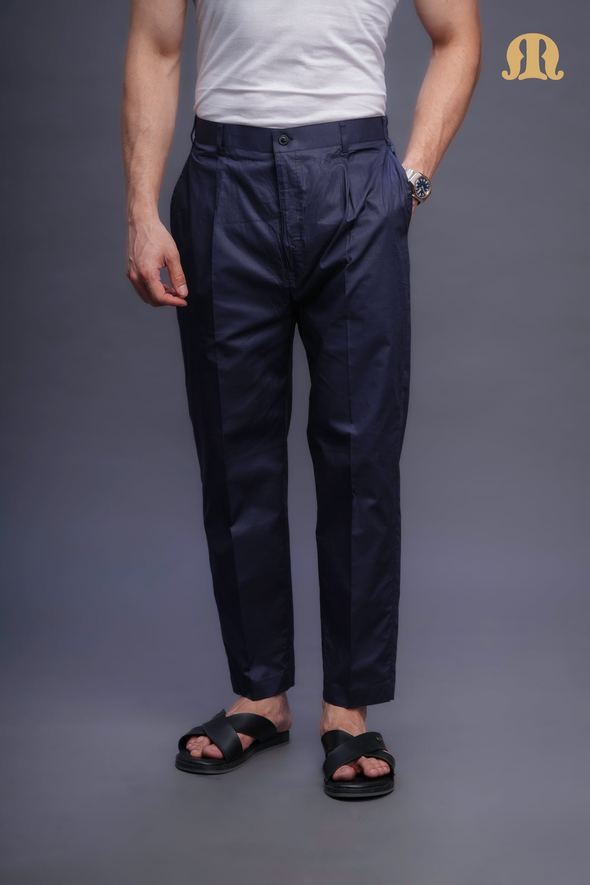 Kurta Pant Navy Blue Men