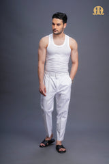 Kurta Pant White Men