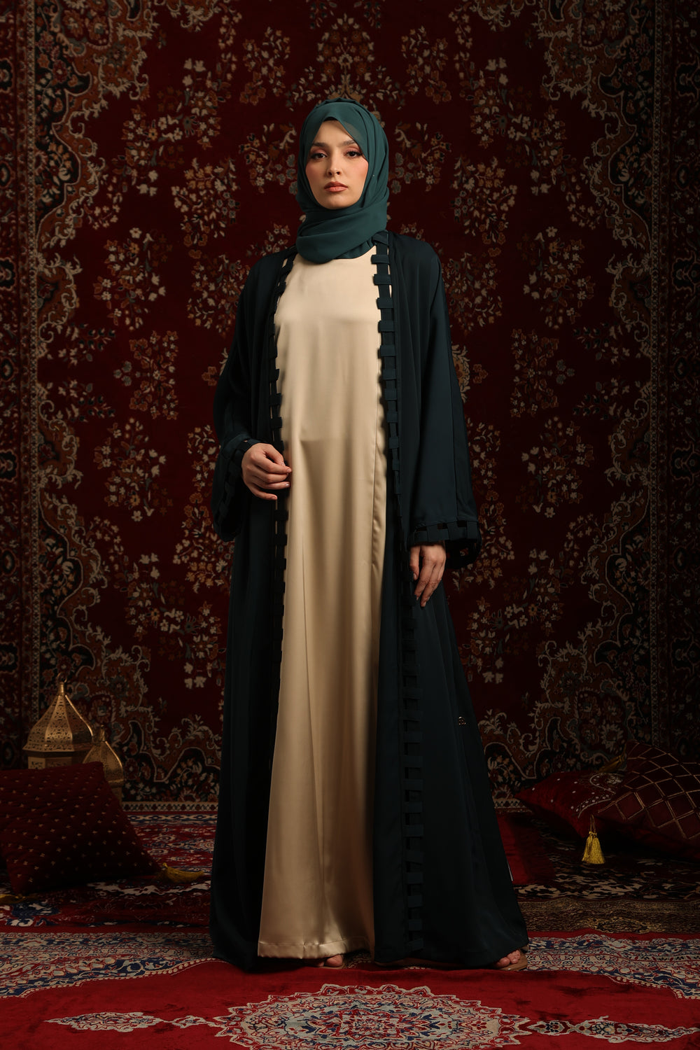 Sakura Abaya Green
