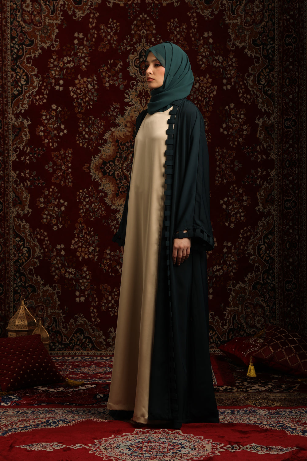 Sakura Abaya Green