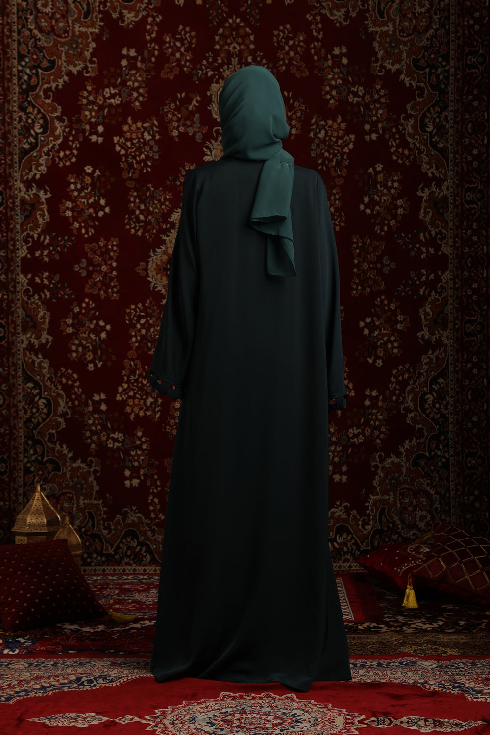 Sakura Abaya Green