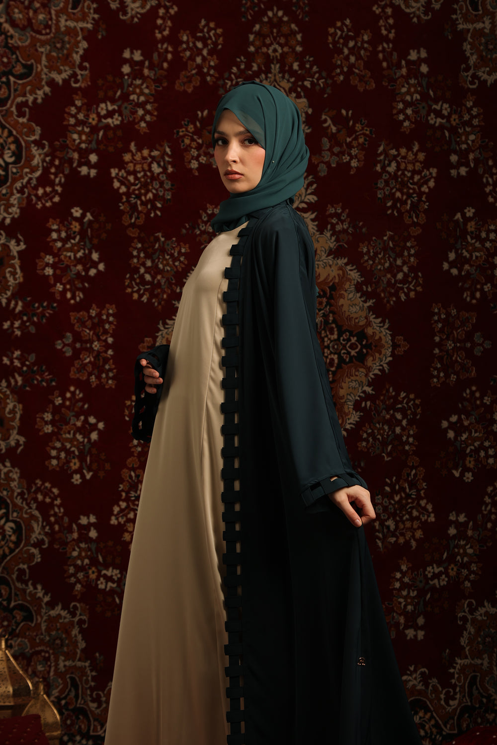 Sakura Abaya Green