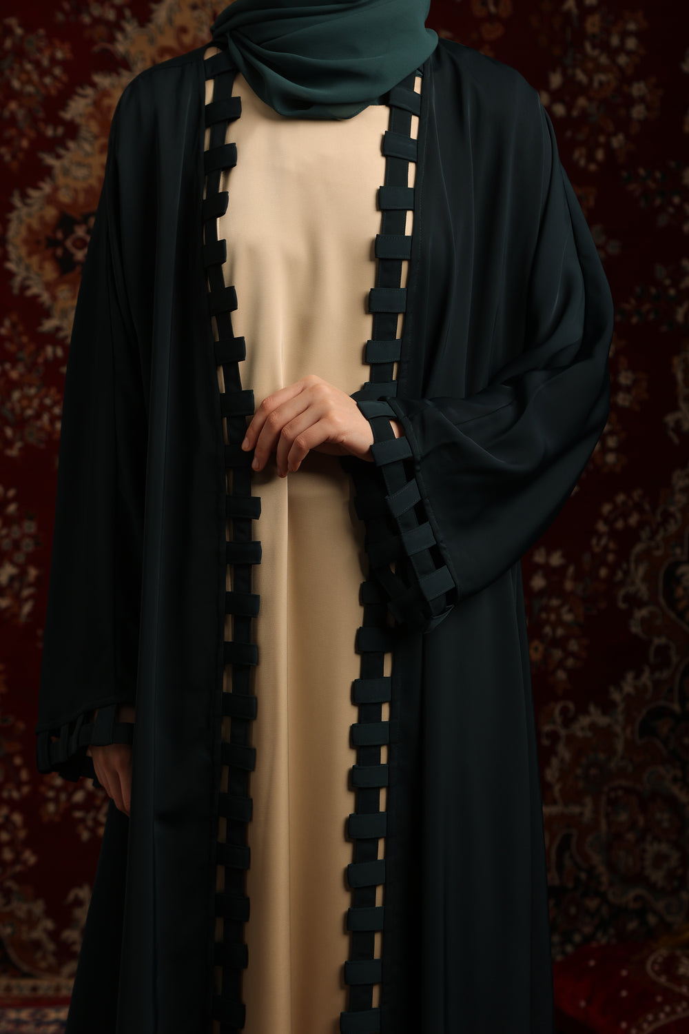 Sakura Abaya Green
