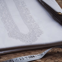 मशरू लक्स फैब्रिक 1.ए सफेद