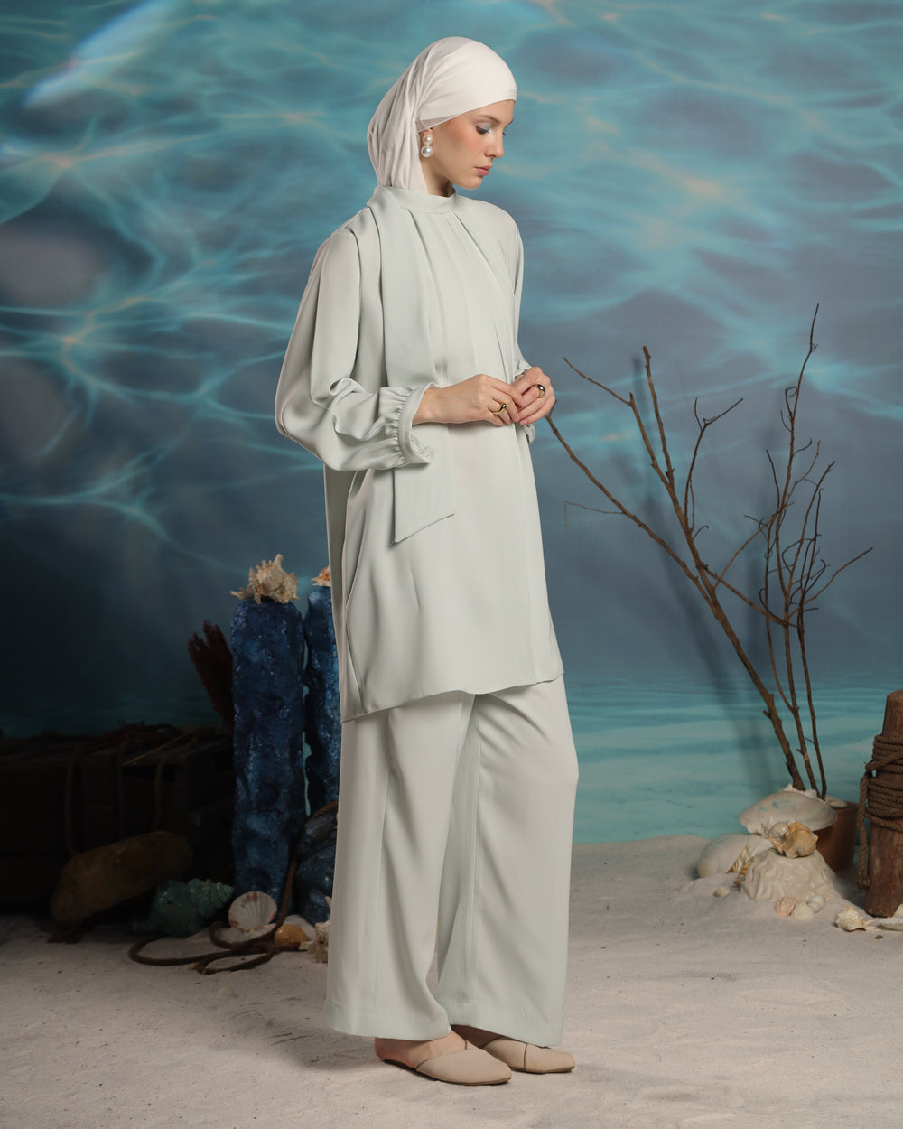 Sora Co-Ord Set | Pastel Green