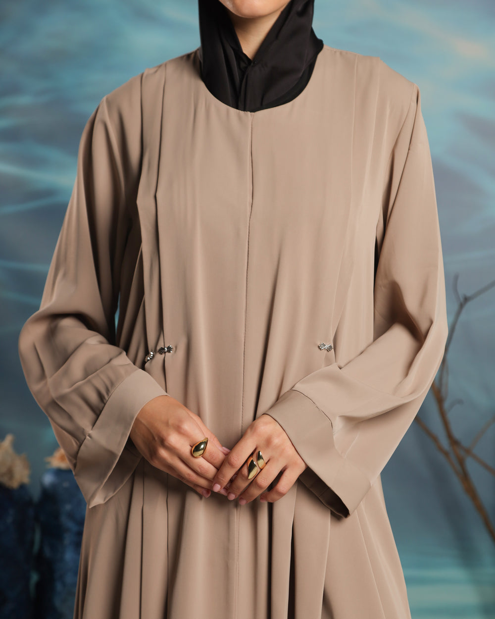 Nehir Abaya | Light Taupe