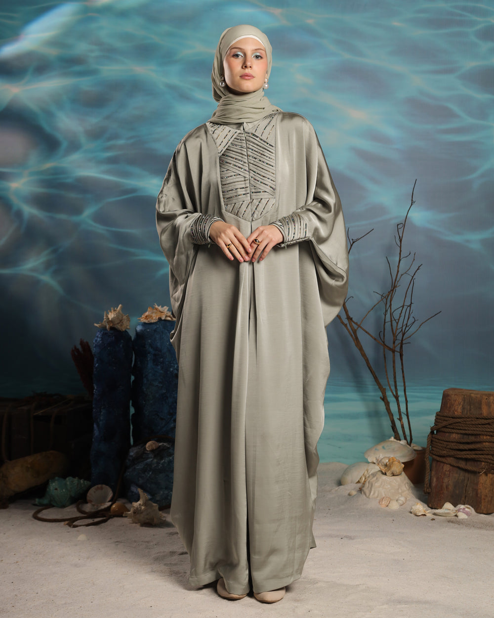 Sayaka Kaftan | Sage Green
