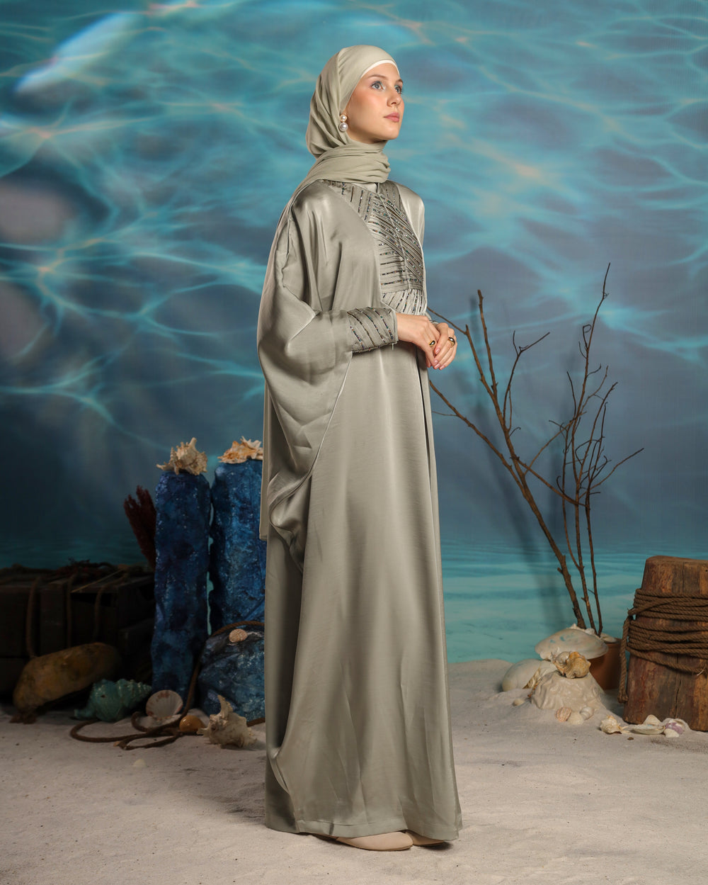 Sayaka Kaftan | Sage Green