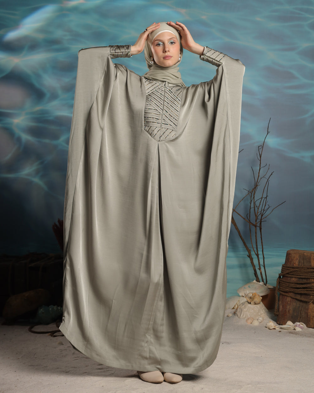 Sayaka Kaftan | Sage Green