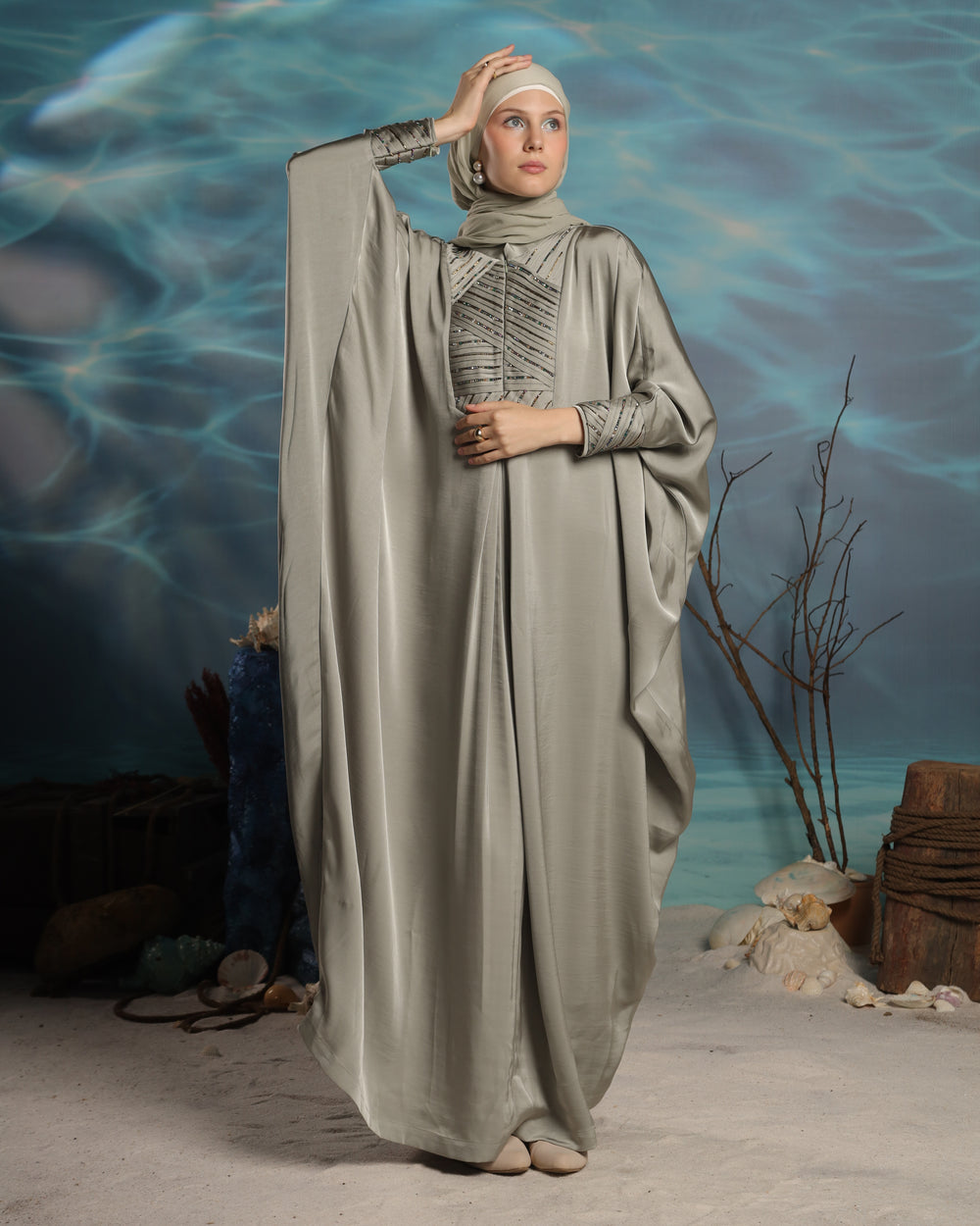 Sayaka Kaftan | Sage Green