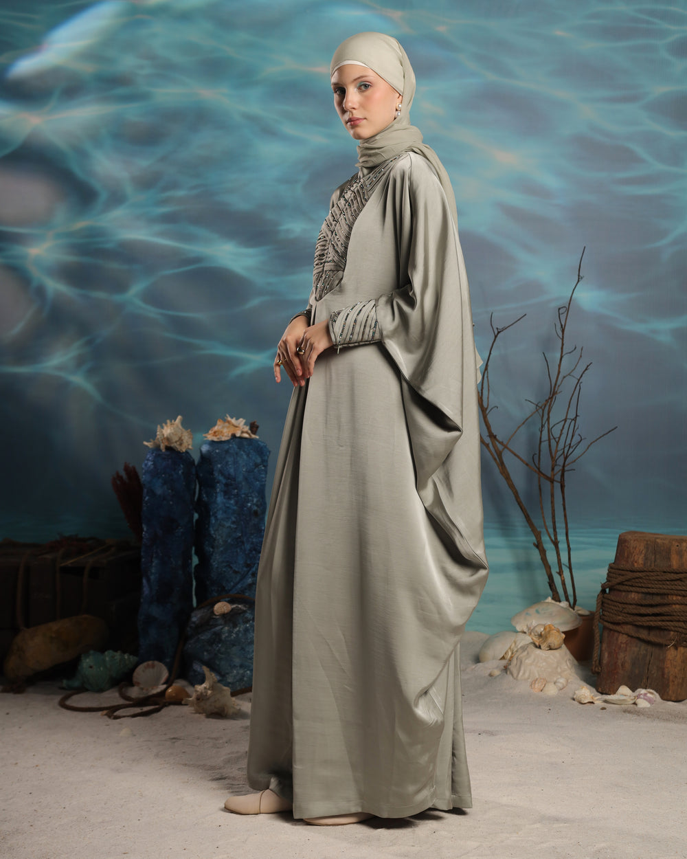 Sayaka Kaftan | Sage Green