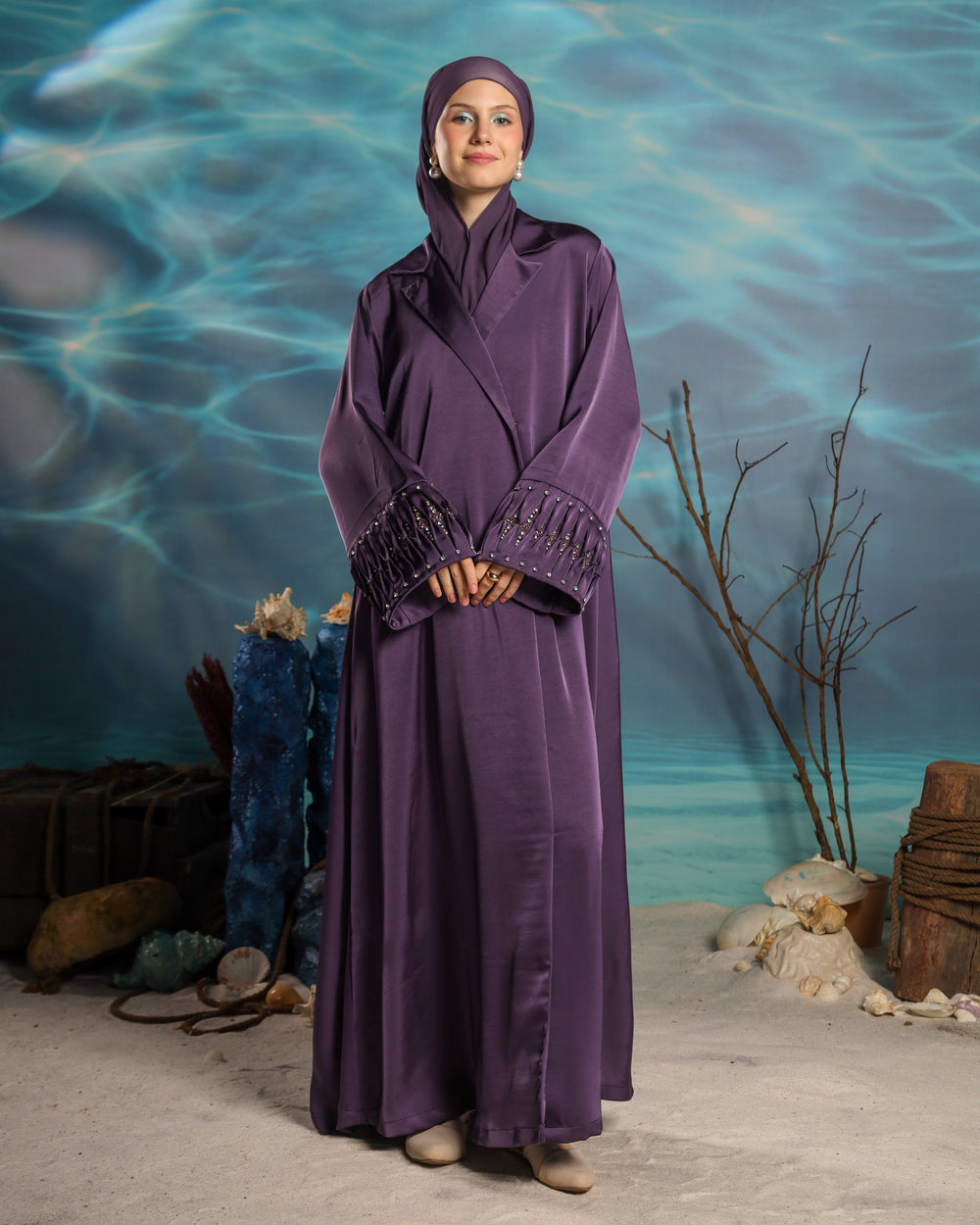 Akari Abaya | Elegant Purple