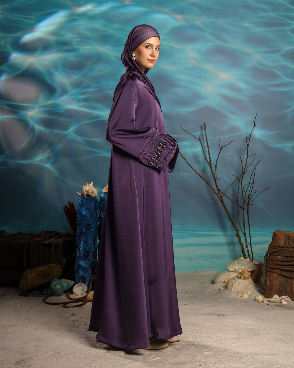 Akari Abaya | Elegant Purple