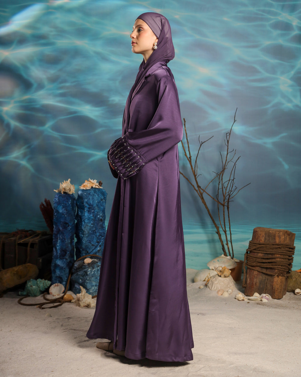 Akari Abaya | Elegant Purple