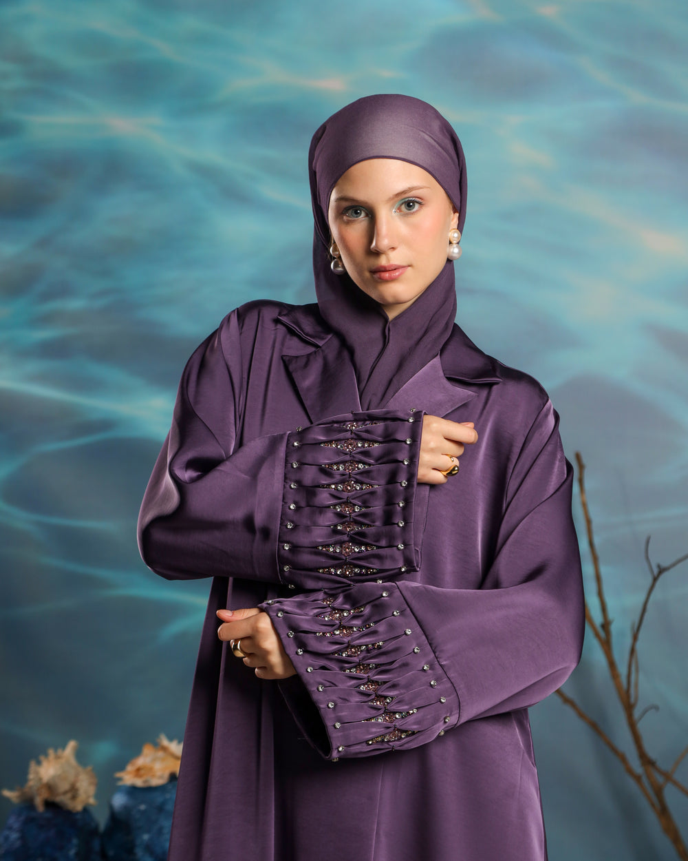 Akari Abaya | Elegant Purple